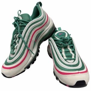 Nike Air Max 97 South Beach Youth 7Y White Pink Blast‎ Green Shoes 921522-101